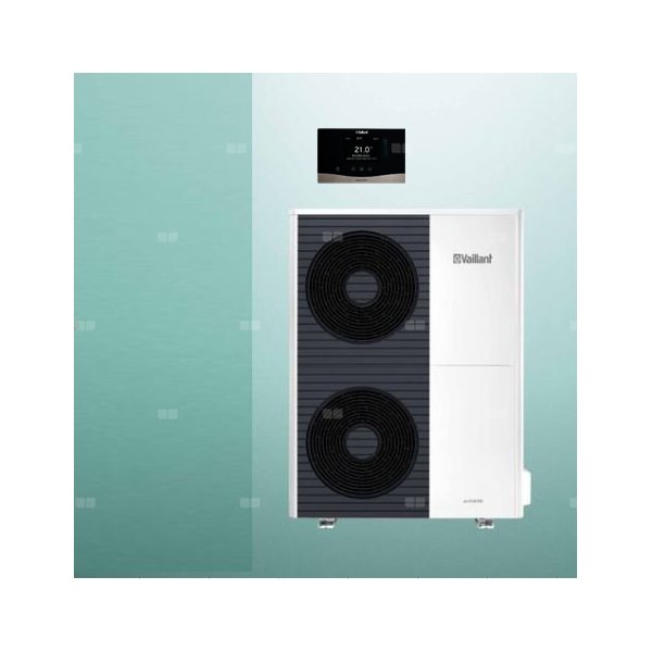 Pakiet Systemowy OZE - Pompa ciepła powietrzna powietrze-woda monoblok VAILLANT VWL 105/6A aroTHERM plus 9.2 kW 400 V + Moduł komunikacji internetowej VR 940f + Moduł sterowania VWZ AI + Regulator sensoCOMFORT VRC 720