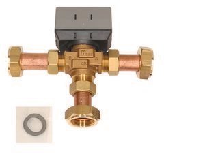Zestaw 3-drogowego zaworu przełączającego 1'' (KVs = 7.7 m3/h), (można go stosować w pompach ciepła o mocy do 17 kW)