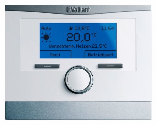 VR 91 fZdalne sterowanie do regulatora multiMATIC 700/4 f ze złączem eBUS,  z wyświetlaczem i zegarem programującym tygodniowym.