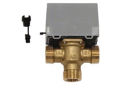 Zawór przełączający 3-drogowy Rp1", 230V do podłączenia systemu DrainBackSplit do podgrzrewacza buforowego allSTOR