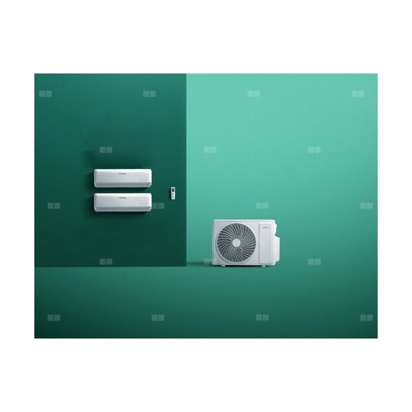 WAM1-050A2NO climaVAIR multi Zestaw multi z dwoma jednostkami ściennymi 2x2,5 kW wydajność chłodnicza 5,3 kW/, wydajność grzewcza4,1  kW Klasa energetyczna na chłodzeniu/ogrzewaniu: A++/ A+