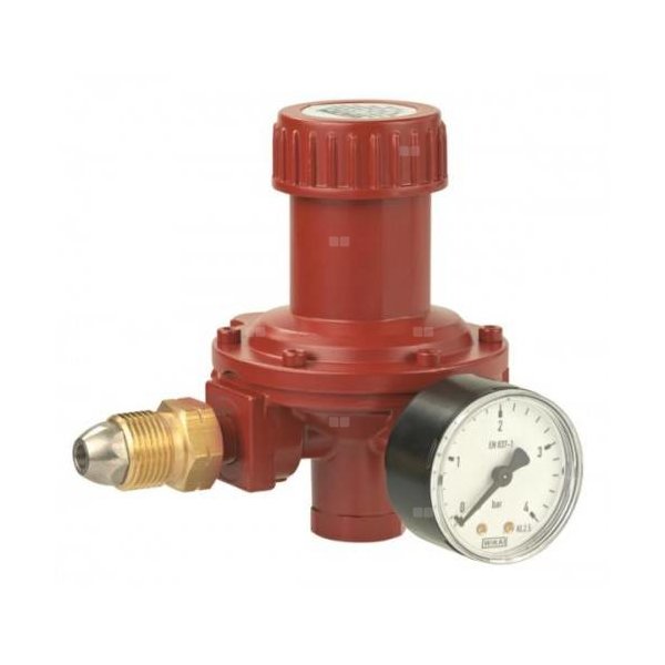 Reduktor I-stopnia z manometrem 60 kg/h 1,5 bar, przyłącze POLxIG G1/2" 01-256-00